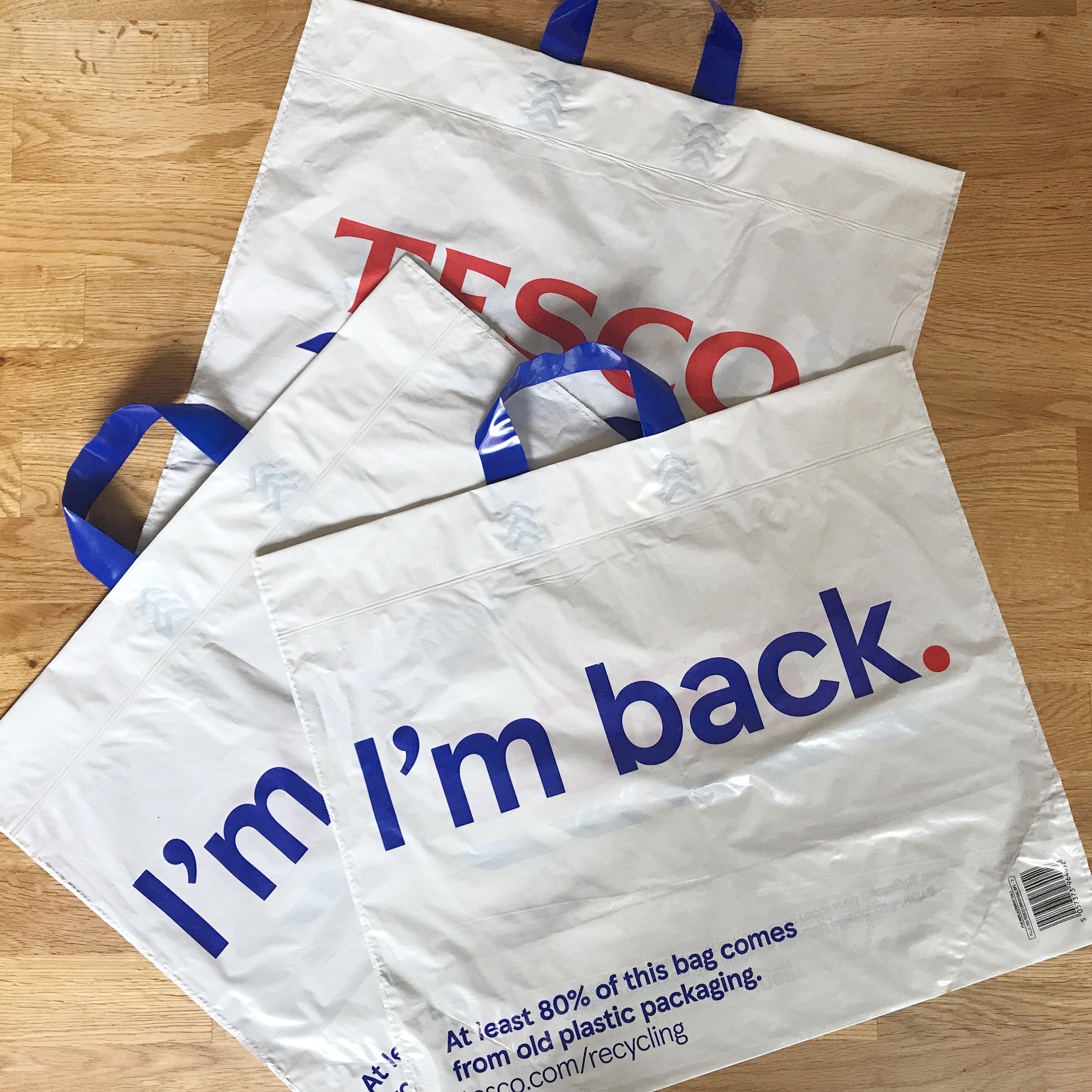 what size are tesco carrier bags